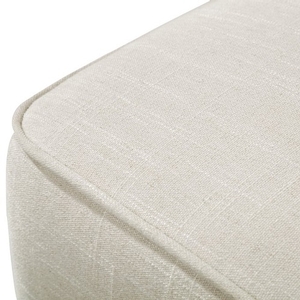 Gliding Ottoman White Linen